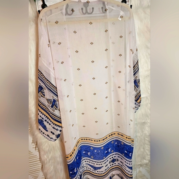 Mediterranean Goddess Flowing Kimono/Cover Up (NWOT) - Picture 4 of 7